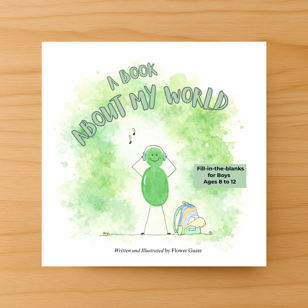 A Book About My World: Fill-in-the-blanks for Boys Ages 8 to 12 - Paperback