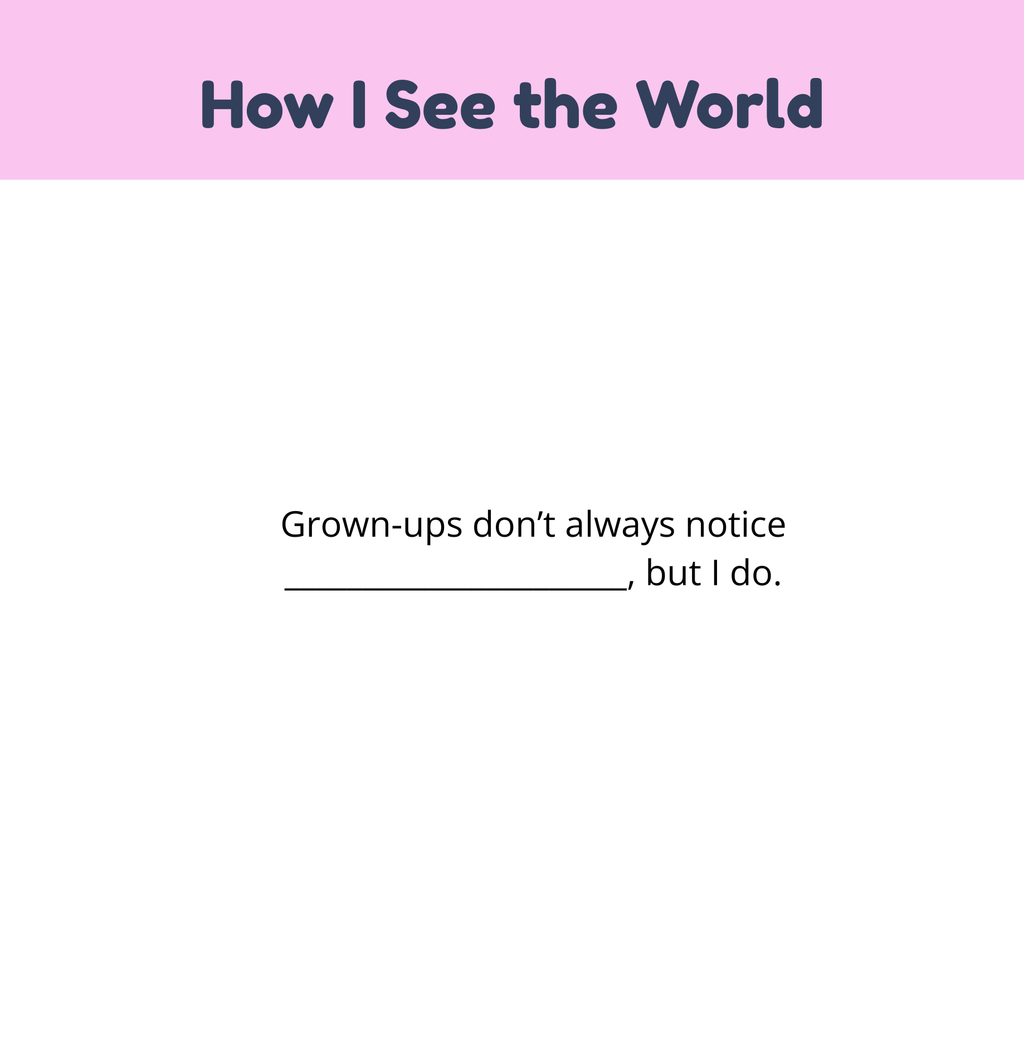 A Book About My World: Fill-in-the-blanks for Girls Ages 4 to 7 - Paperback
