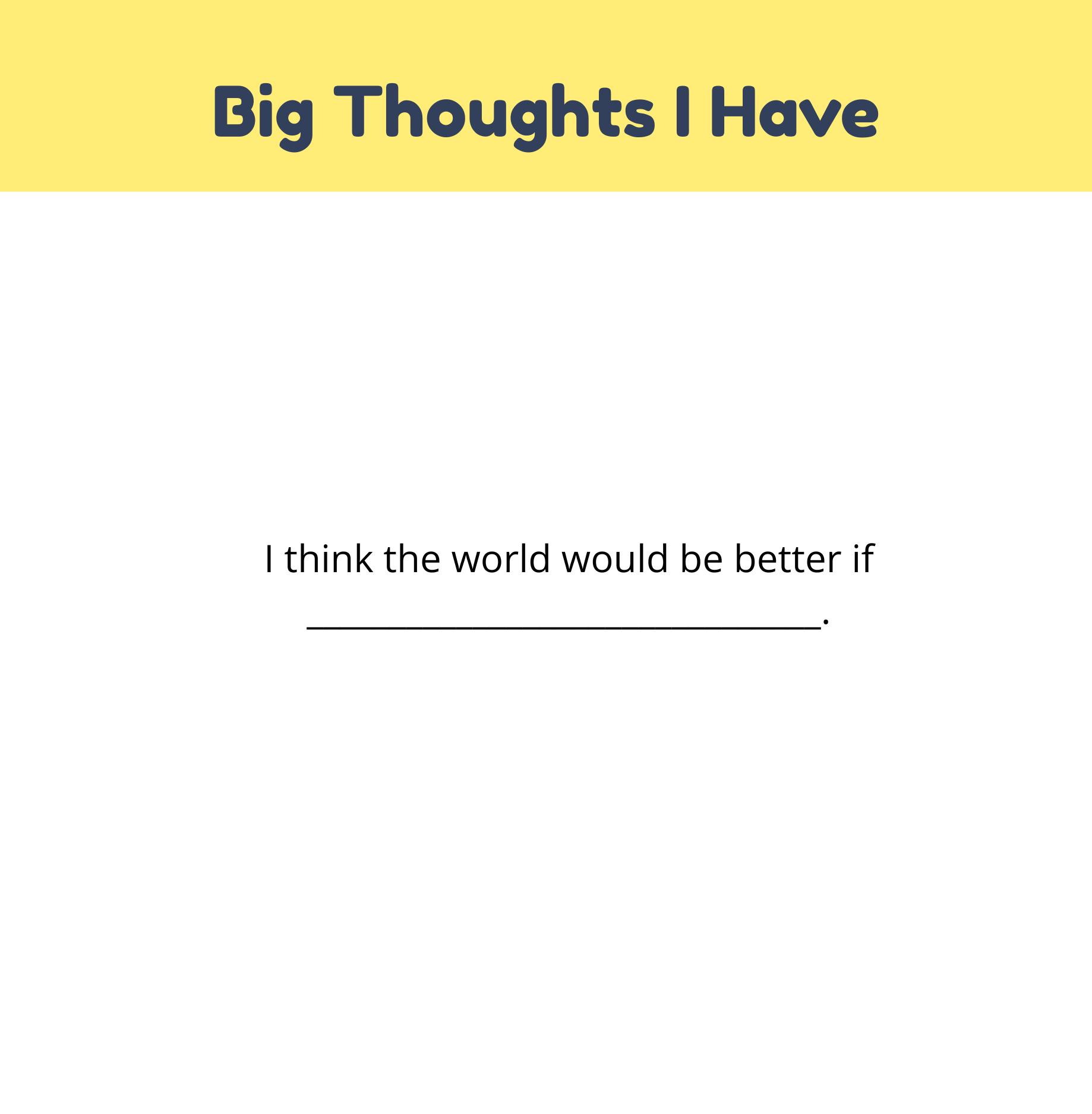 A Book About My World: Fill-in-the-blanks for Girls Ages 4 to 7 - Paperback