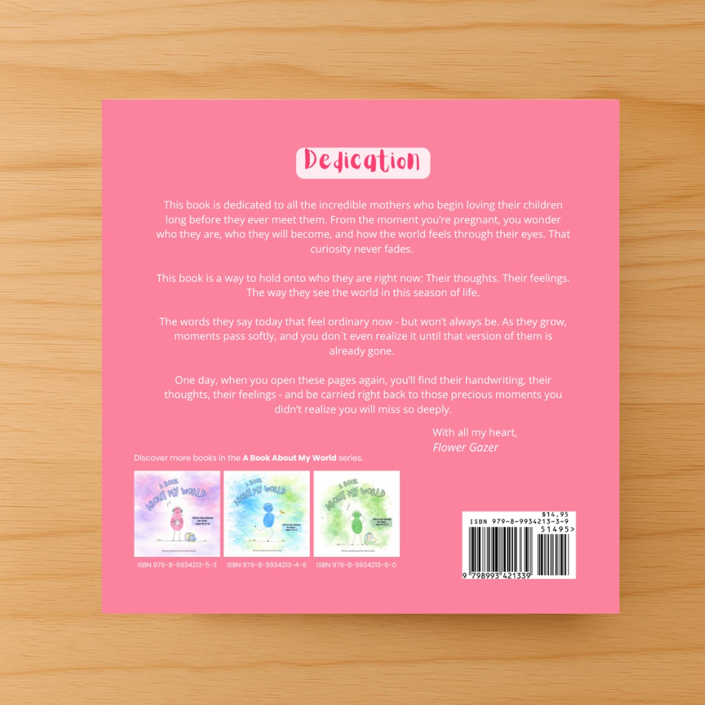 A Book About My World: Fill-in-the-blanks for Girls Ages 4 to 7 - Paperback