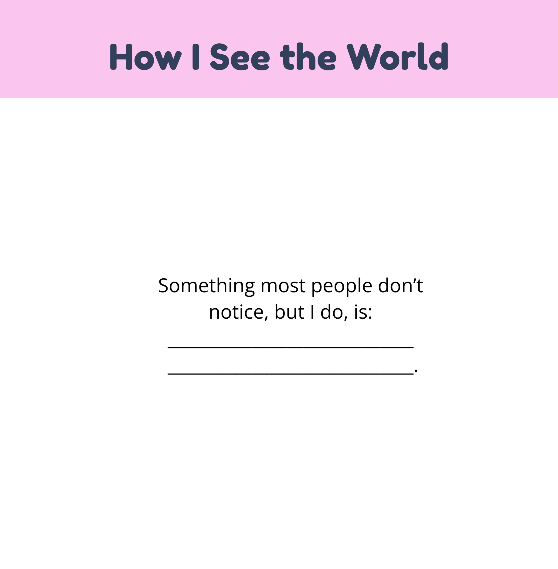 A Book About My World: Fill-in-the-blanks for Girls Ages 8 to 12 - Paperback