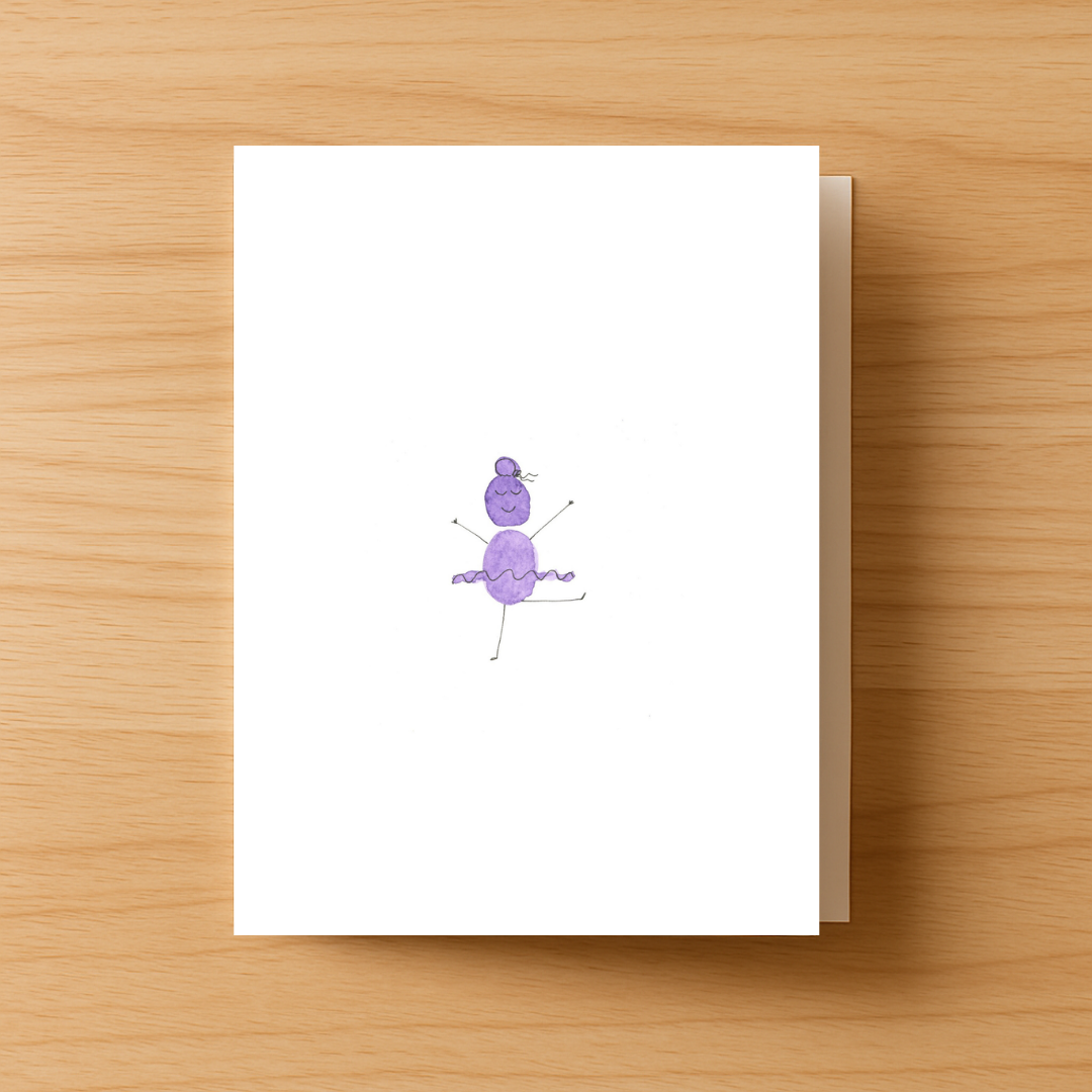 Ballerina Greeting Card