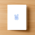 Blue Bunny Greeting Card