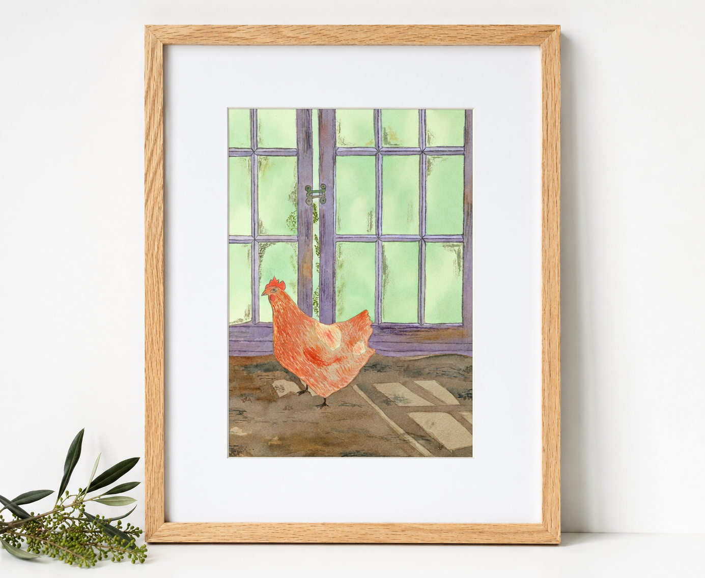 Original Watercolor Art "Lily's Afternoon"