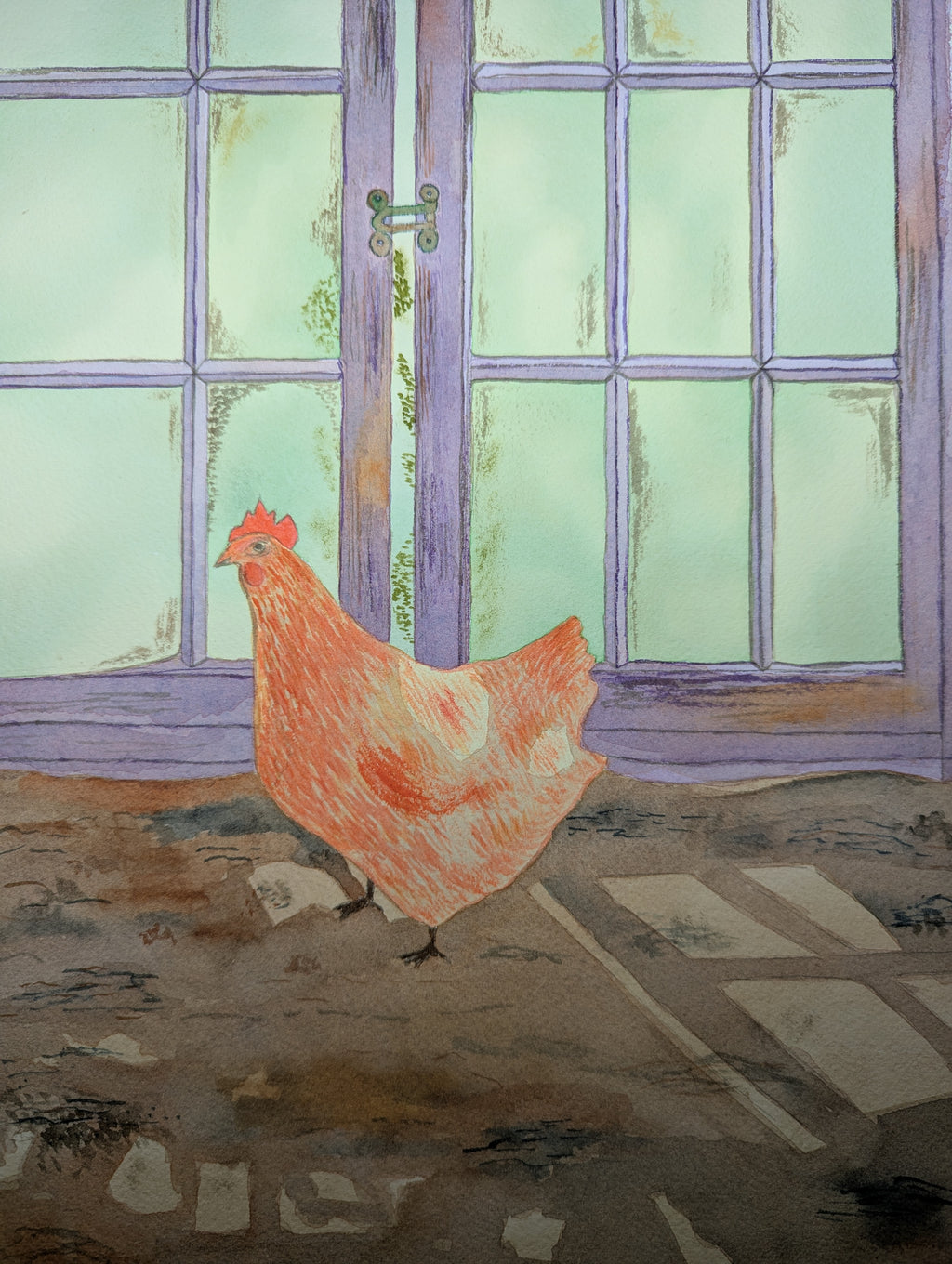 Original Watercolor Art "Lily's Afternoon"