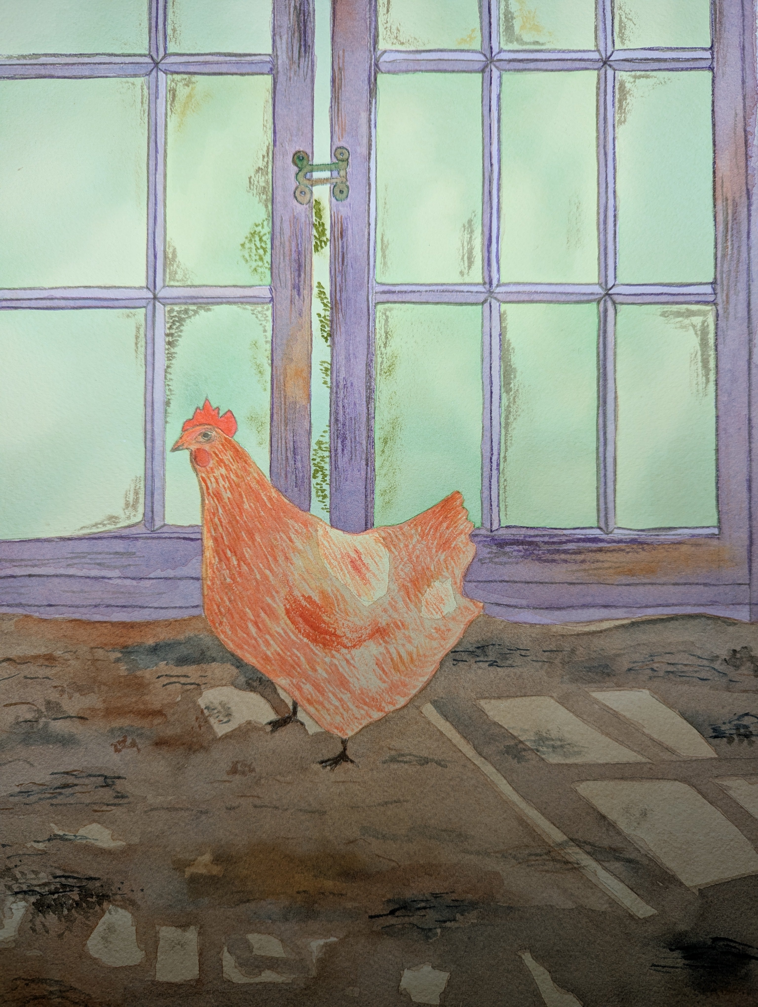 Original Watercolor Art "Lily's Afternoon"