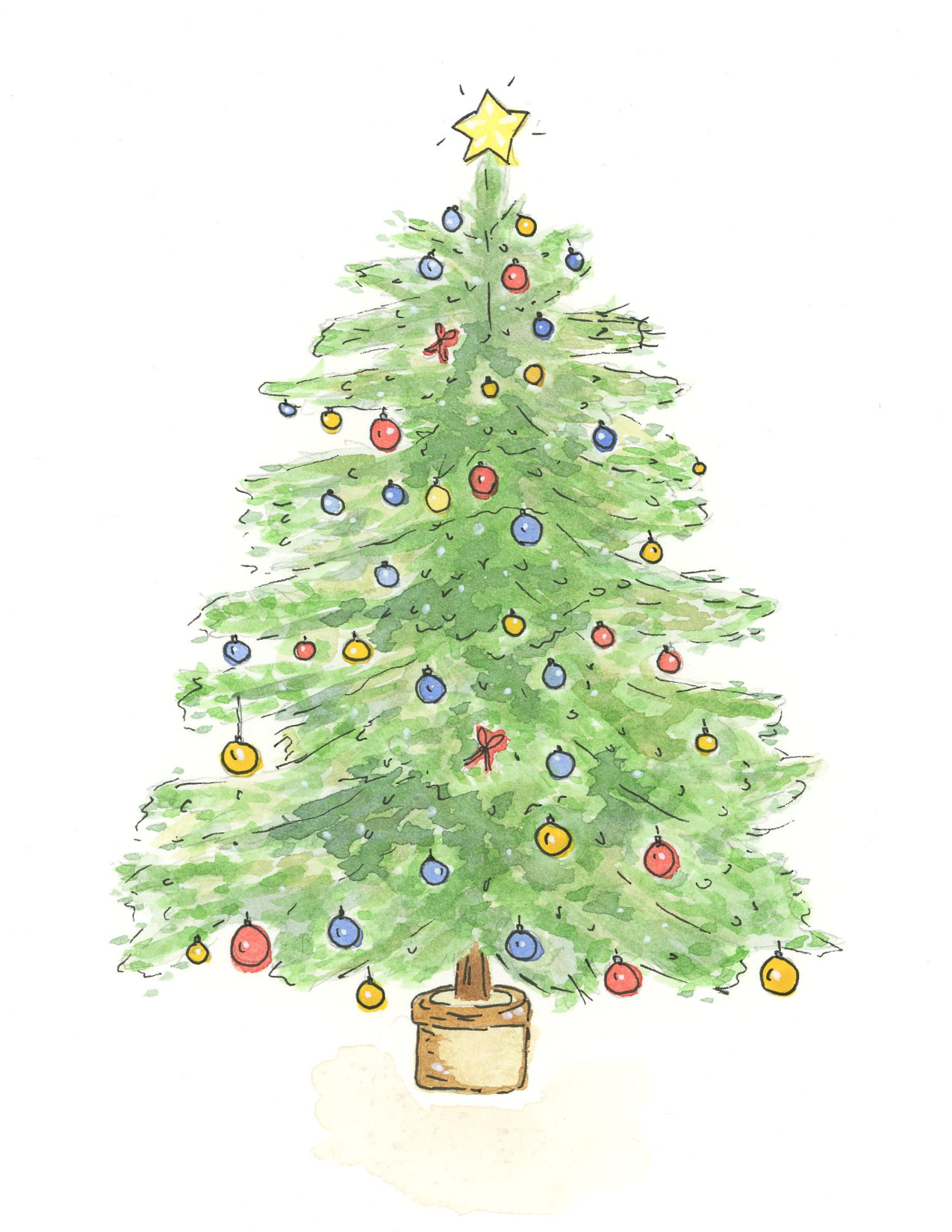 Christmas Tree Greeting Card