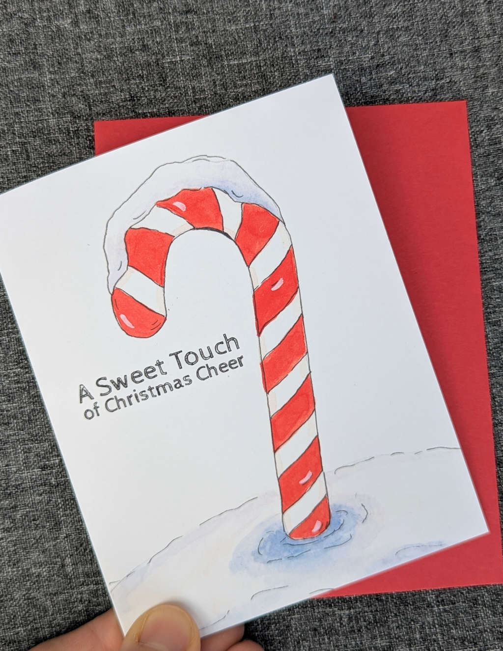 Candy Cane Greeting Card