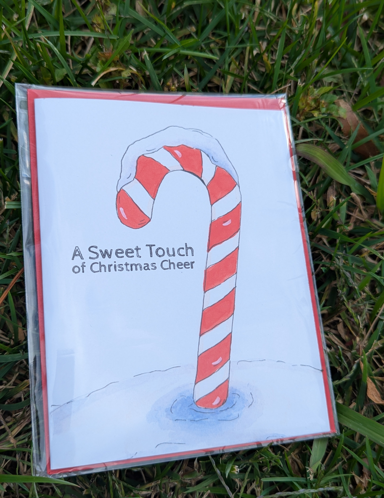 Candy Cane Greeting Card