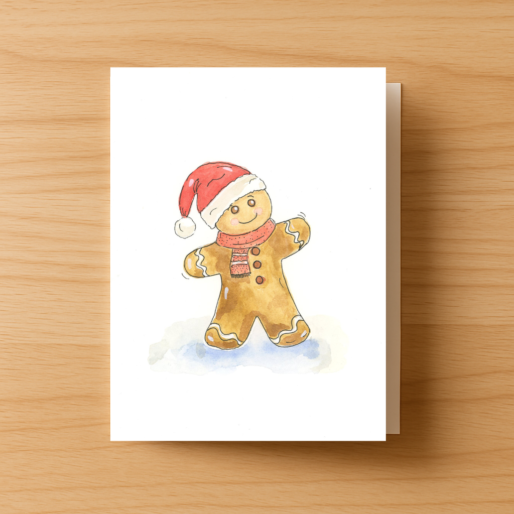 Gingerbread Man Greeting Card