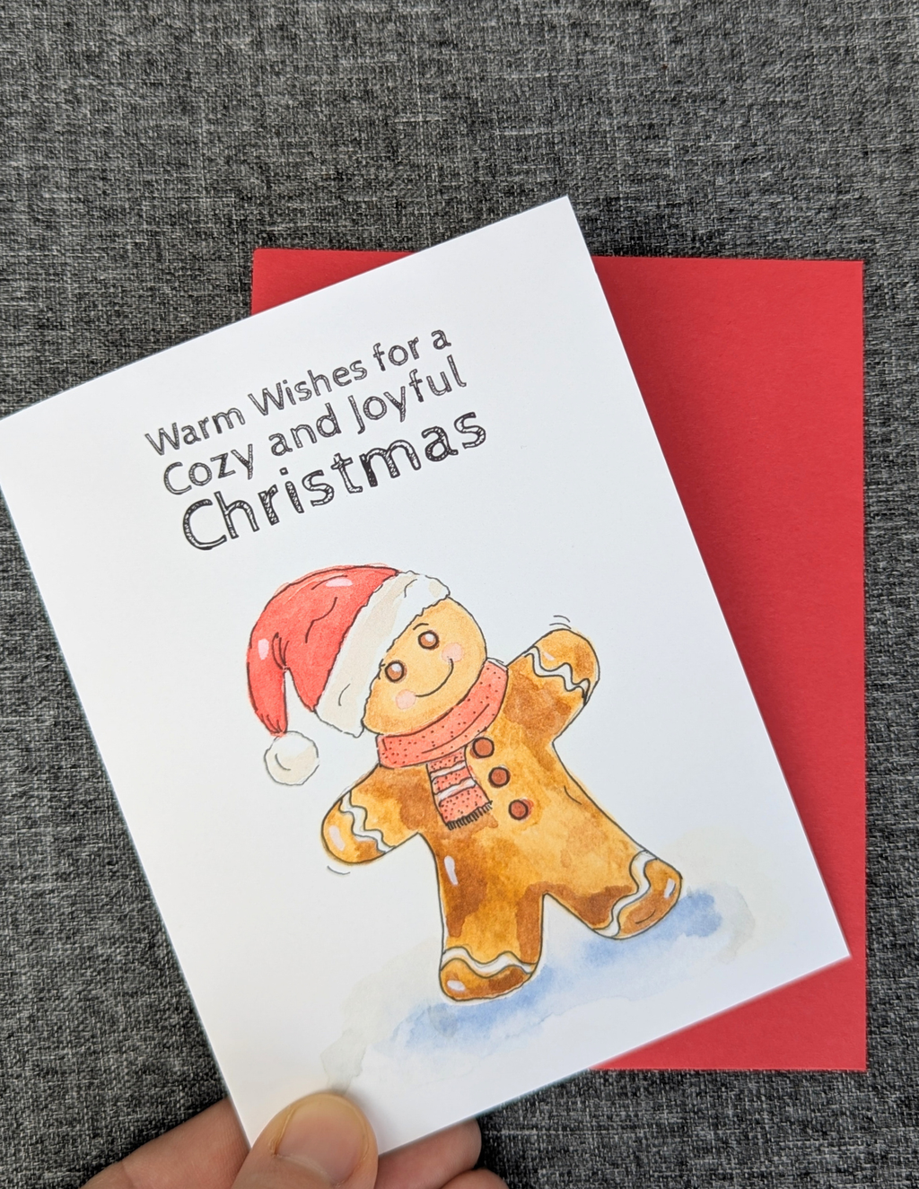 Gingerbread Man Greeting Card