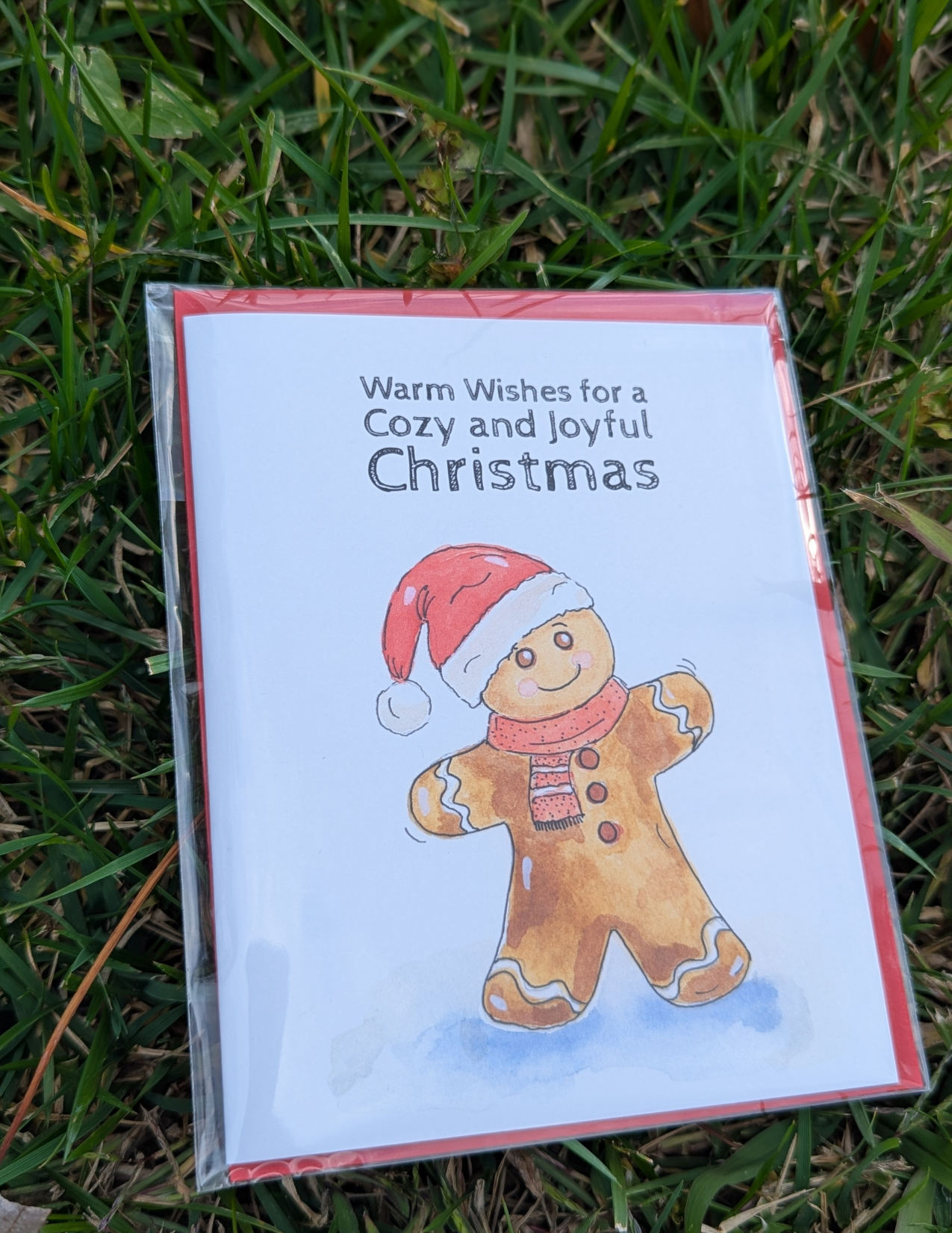 Gingerbread Man Greeting Card