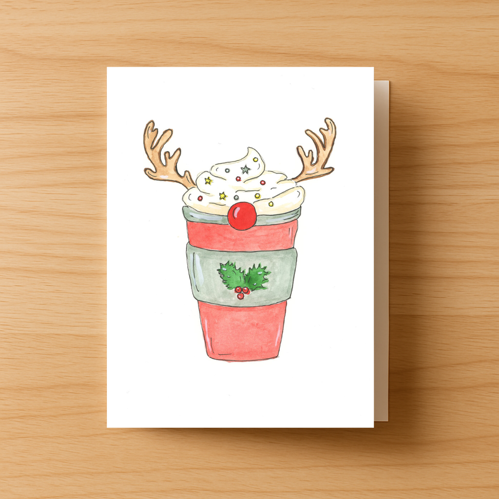 Latte Greeting Card