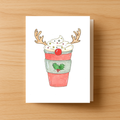 Latte Greeting Card