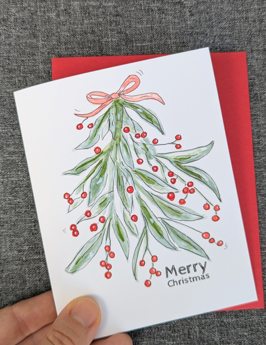 Mistletoe Greeting Card