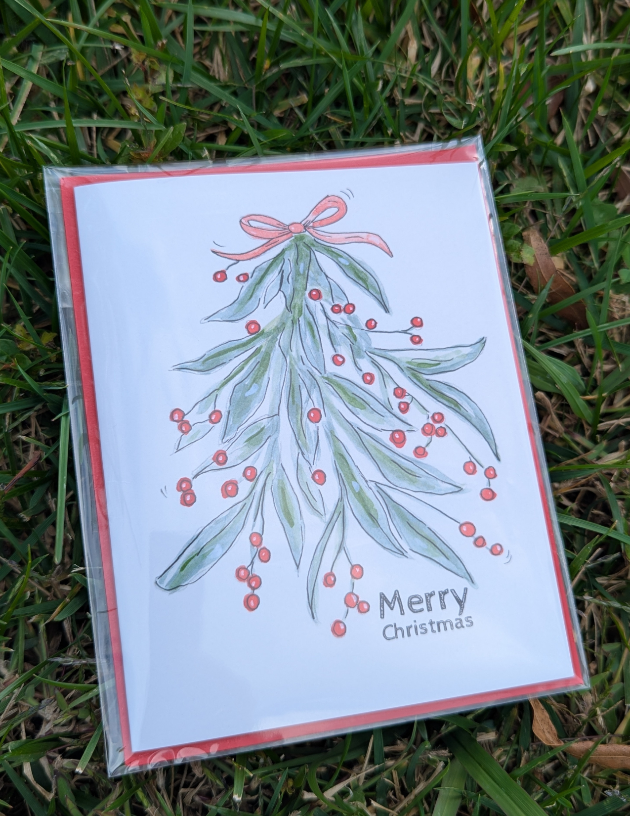 Mistletoe Greeting Card