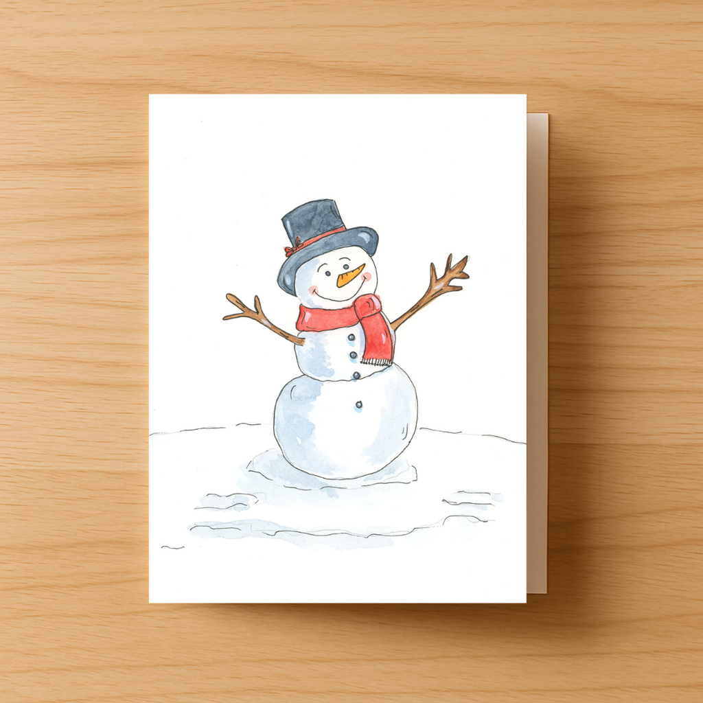 Snowman Greeting Card