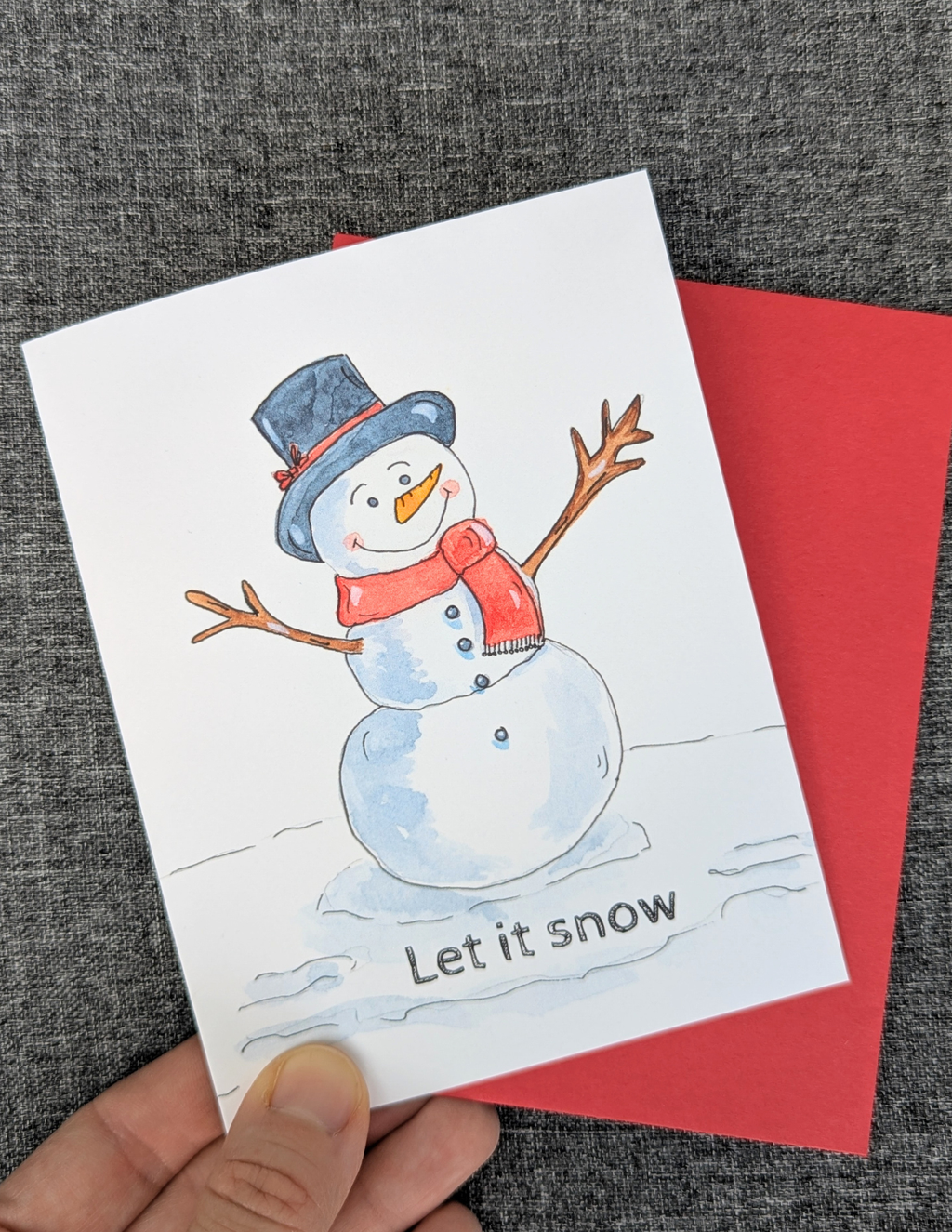 Snowman Greeting Card