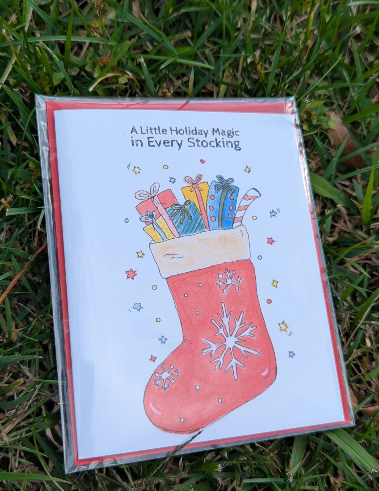 Christmas Stocking Greeting Card