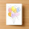 Happy Balloons Greeting Card