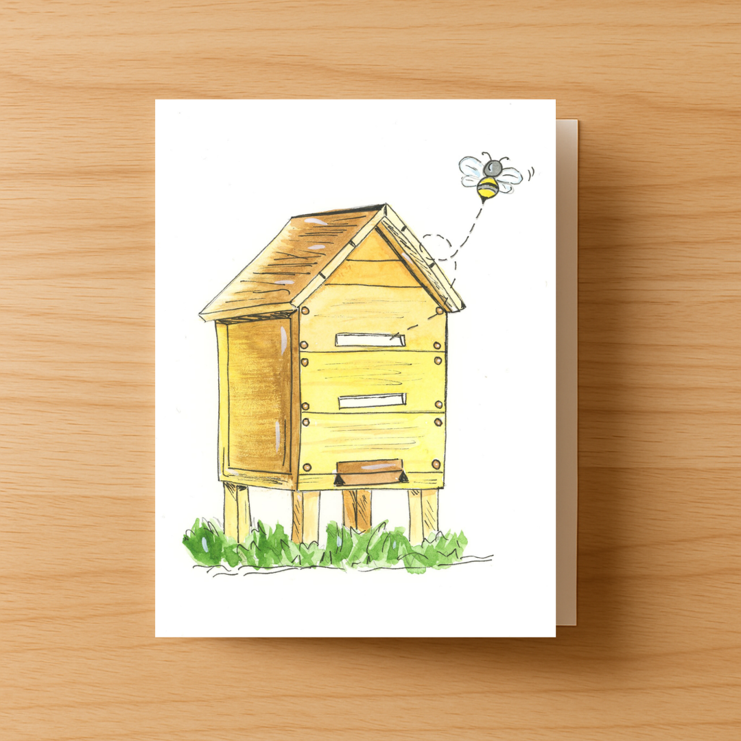 Buzzing Off To Big Things Greeting Card