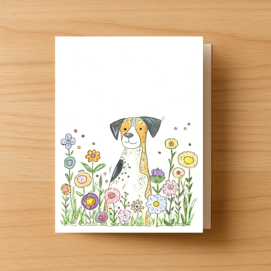 Happy Dog Greeting Card