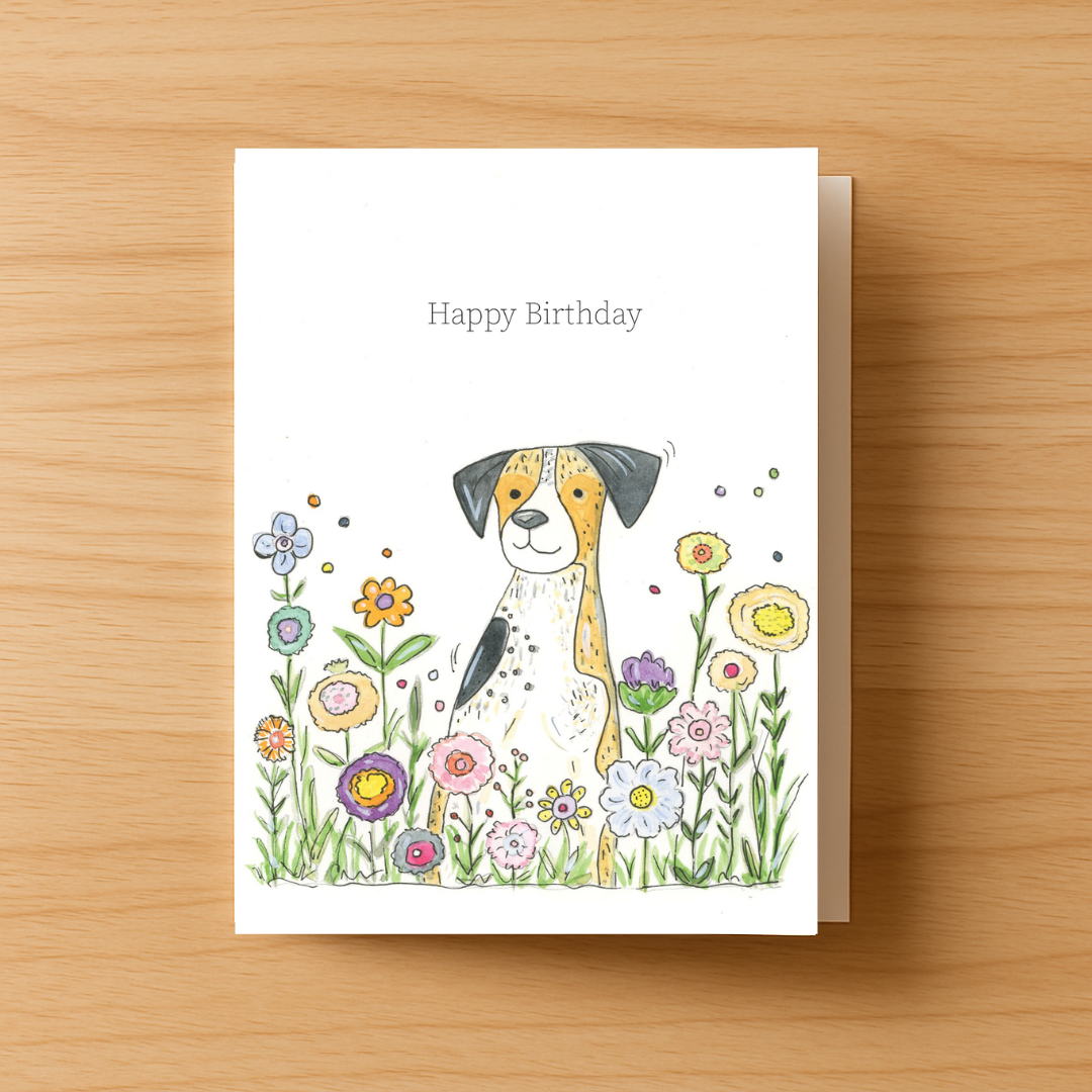 Happy Dog Greeting Card