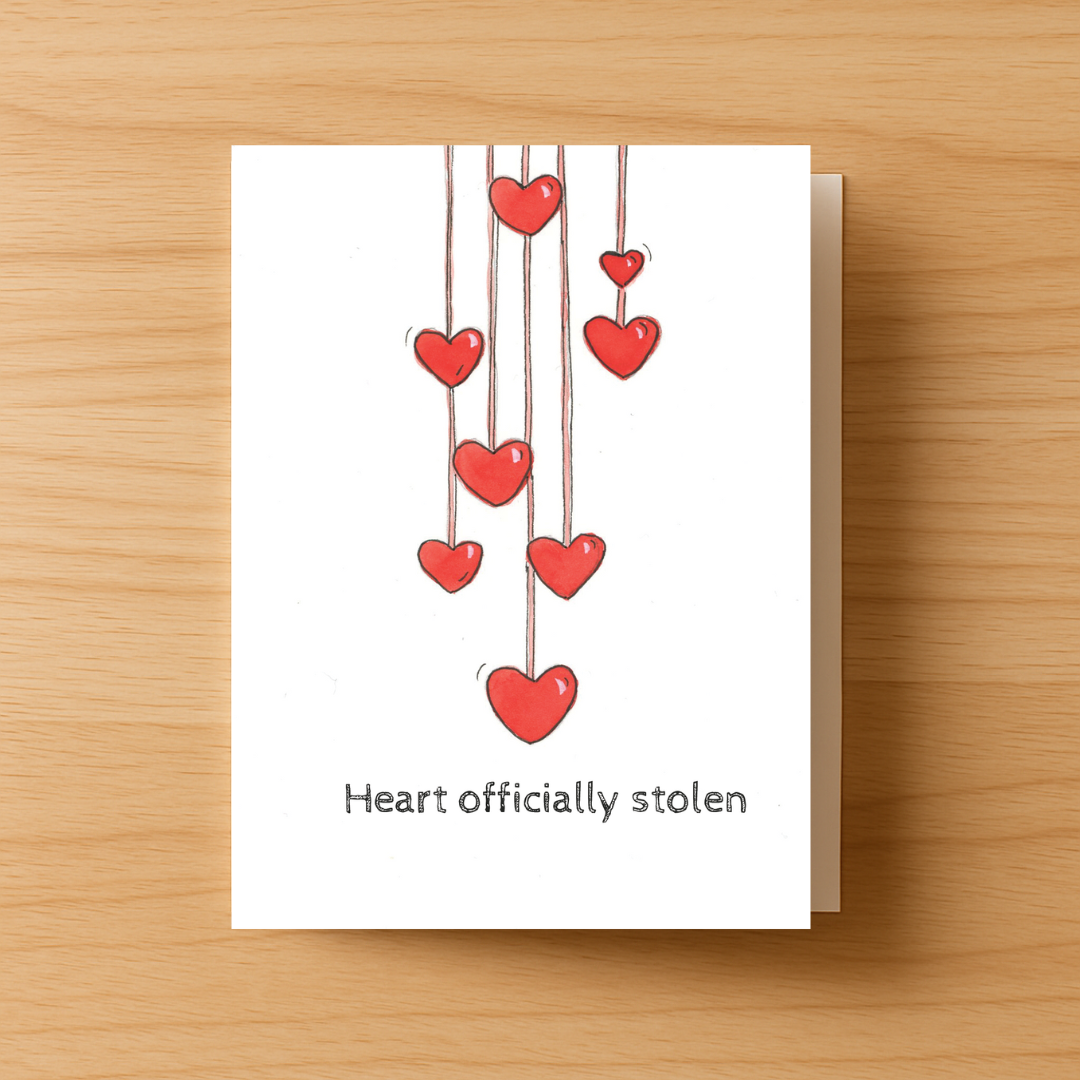 Mini Hearts Greeting Card