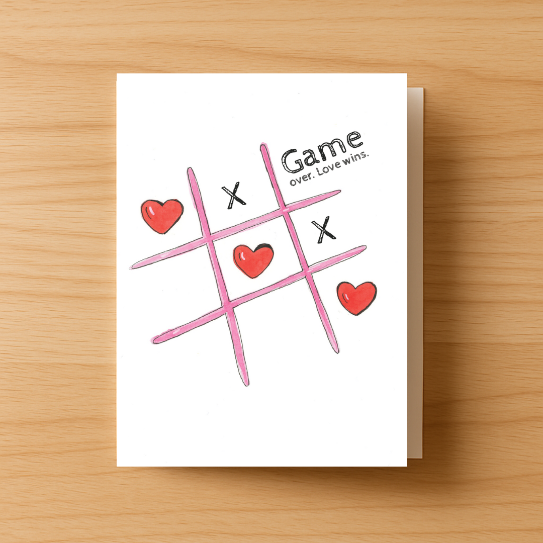 Tic Tac Toe Greeting Card