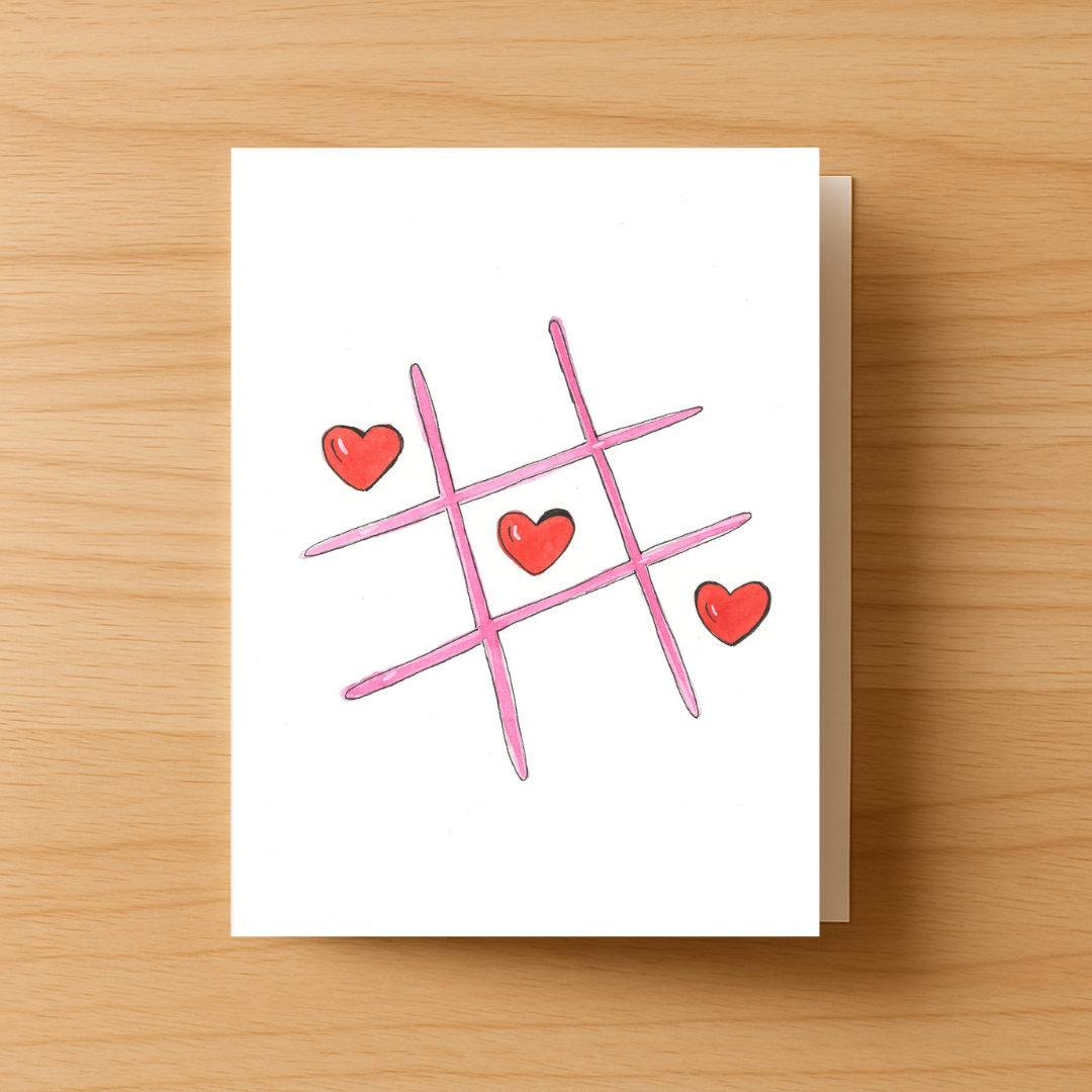 Tic Tac Toe Greeting Card