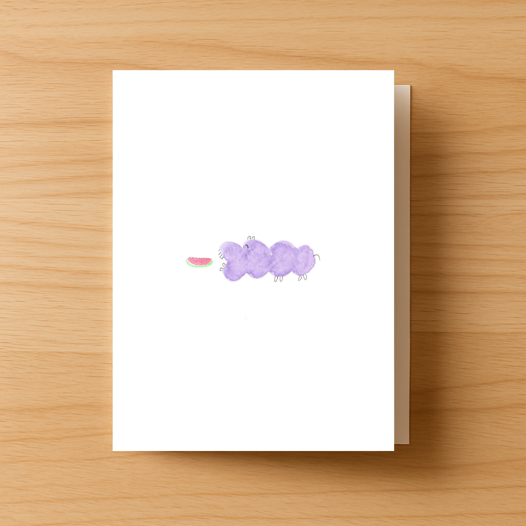 Hippo Greeting Card