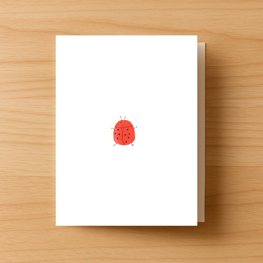 Ladybug Greeting Card
