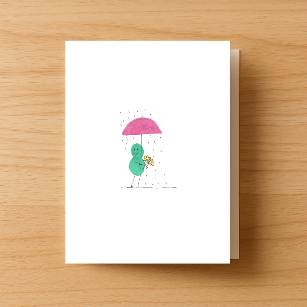 A Rainy Day Greeting Card