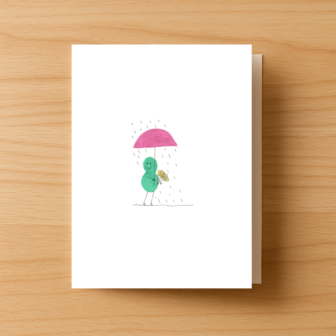A Rainy Day Greeting Card
