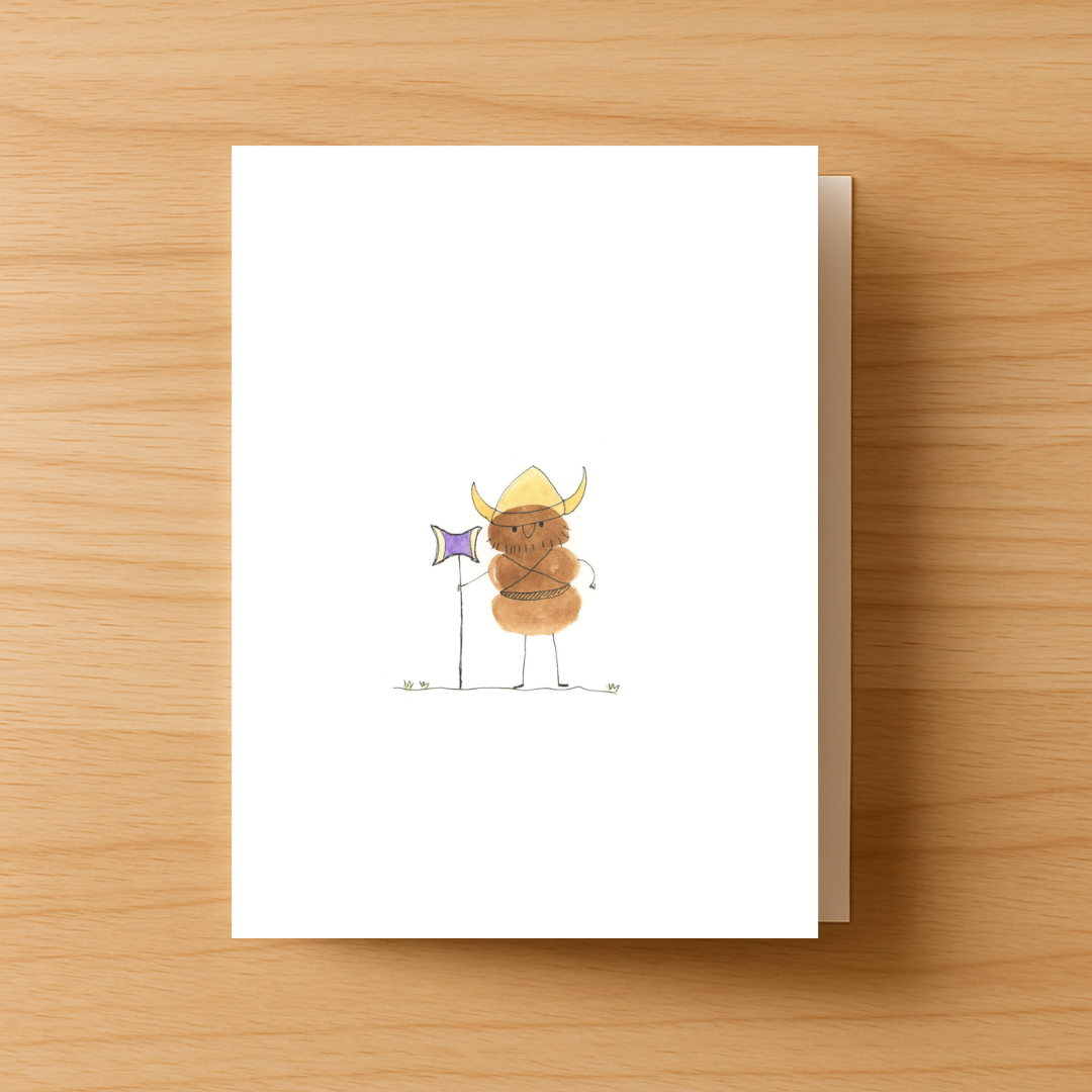 Father`s Day Viking Greeting Card