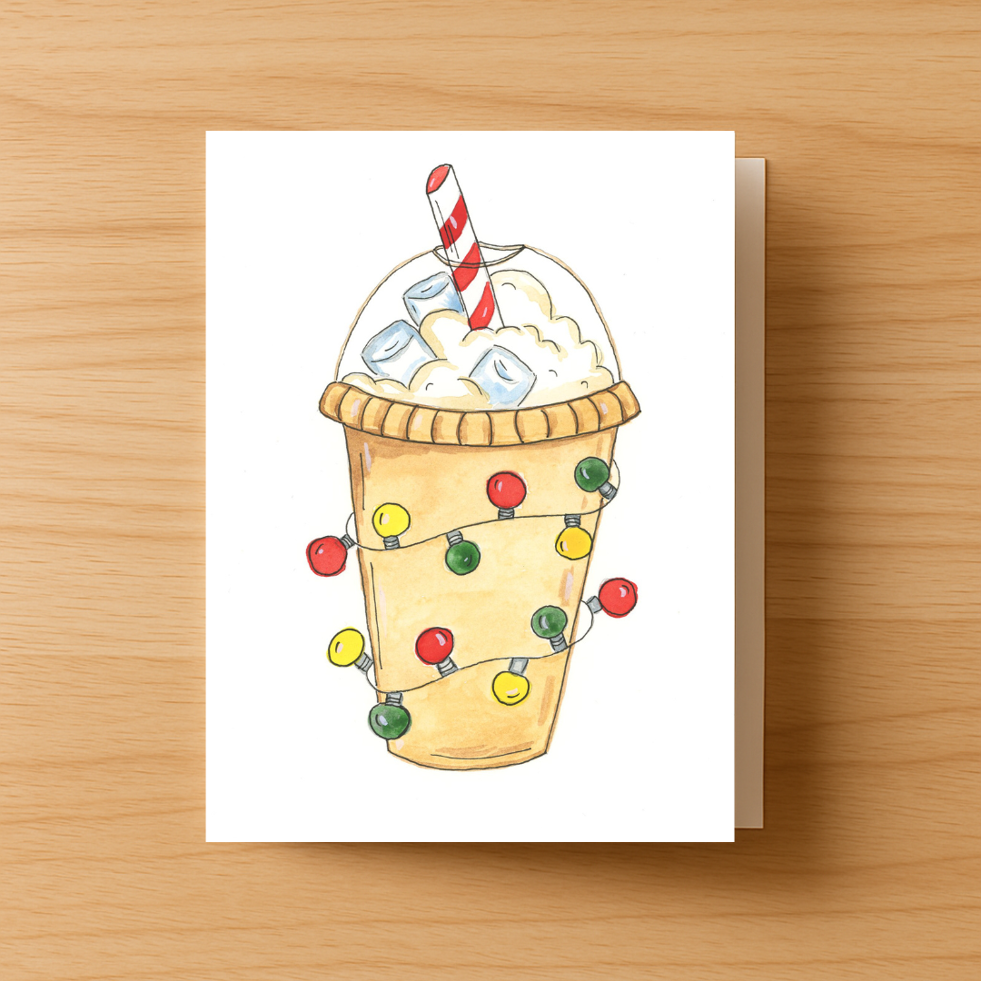 Iced Coffee Greeting Card