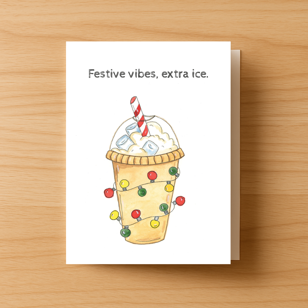 Iced Coffee Greeting Card