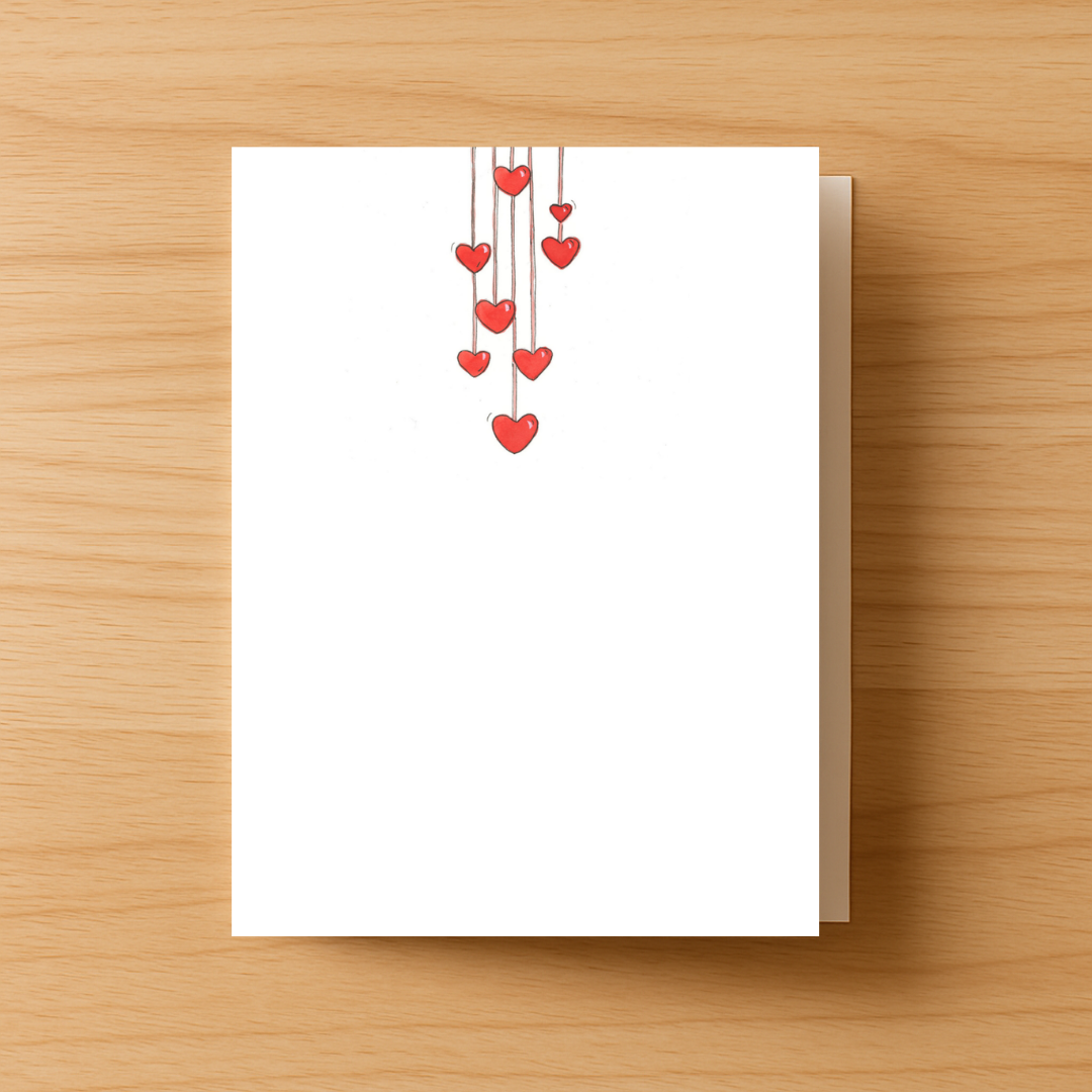 Mini Hearts Greeting Card
